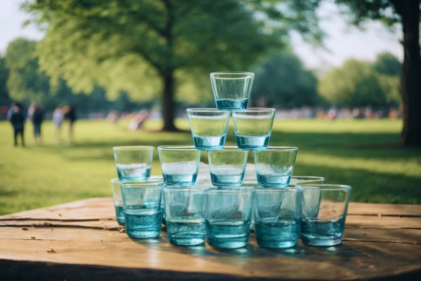 Glass pyramid attraction at Veda Adventures Park